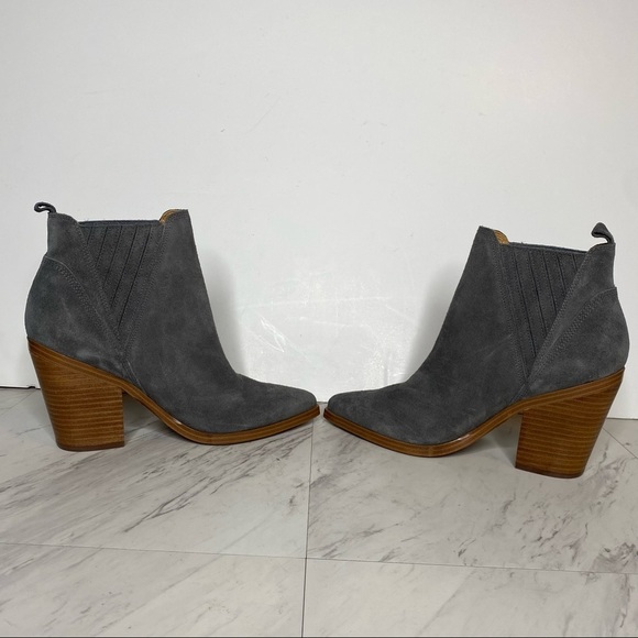 New! Marc Fisher Gadri Gray Suede Bootie 9M - Picture 5 of 13